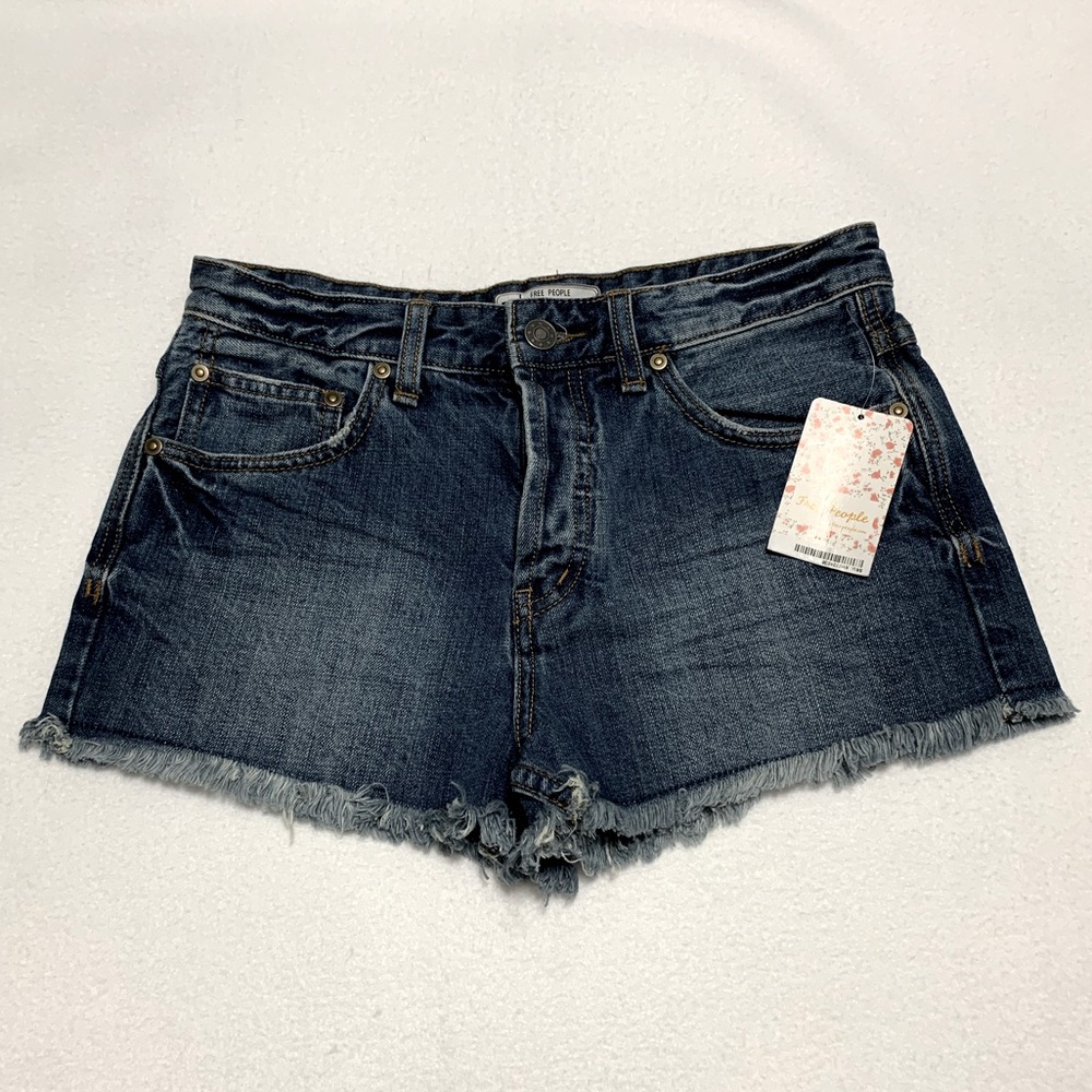 Free People denim shorts